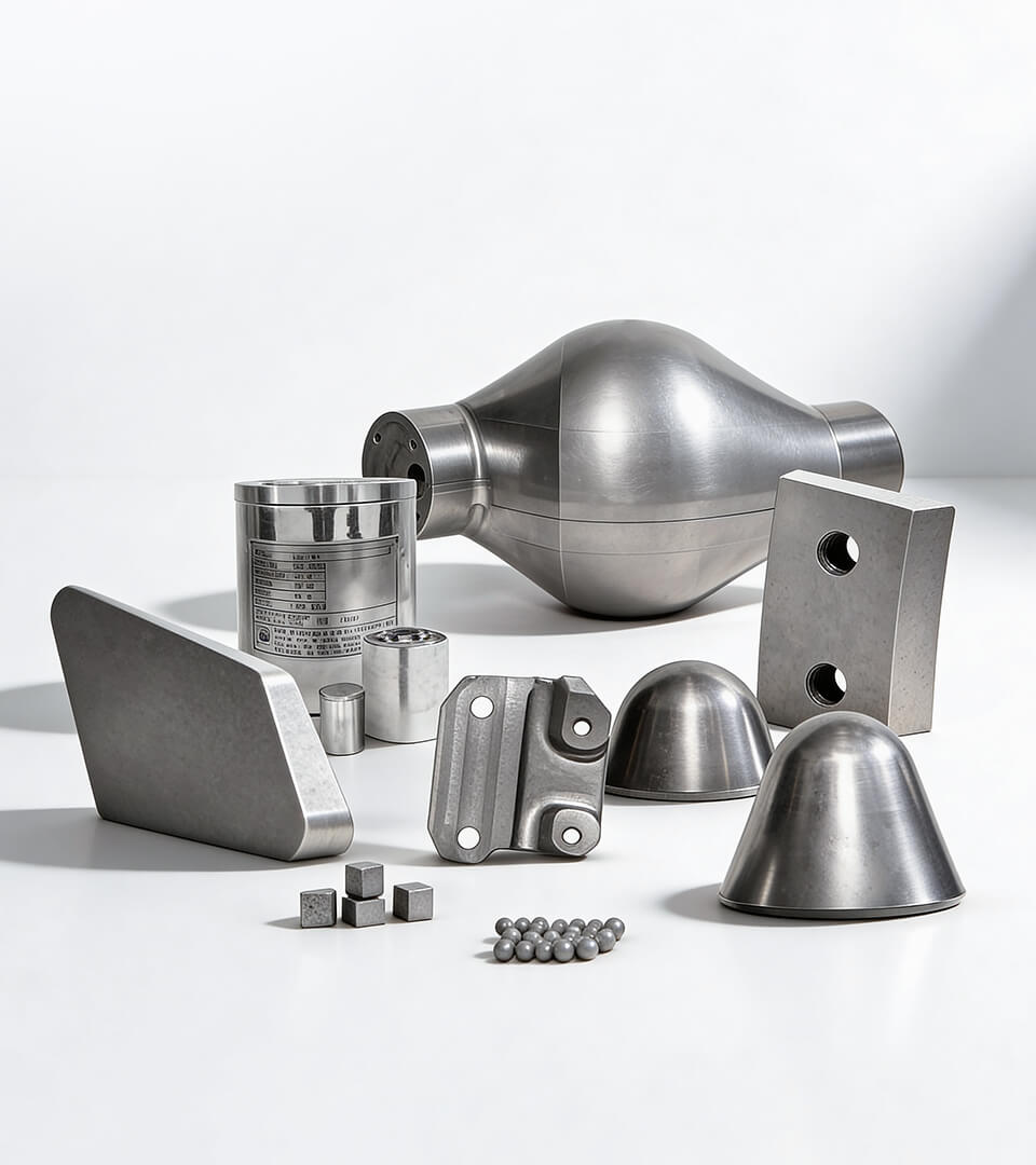 Tungsten heavy alloy components